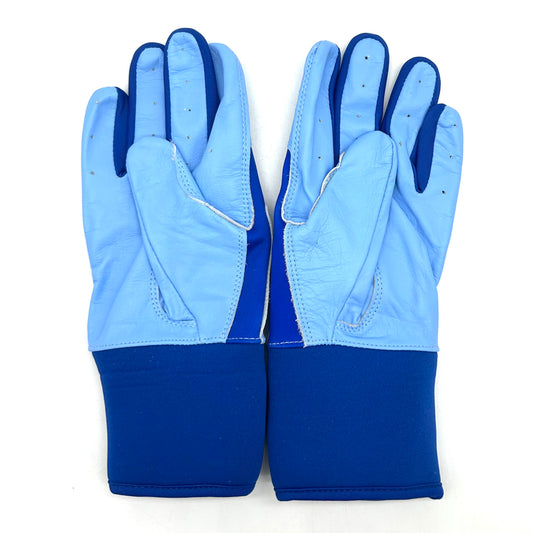 桜バッティンググローブ青×水色