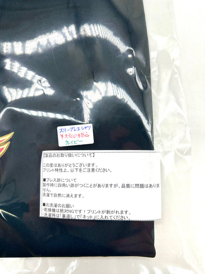 桜ノースリーブシャツ ネイビー