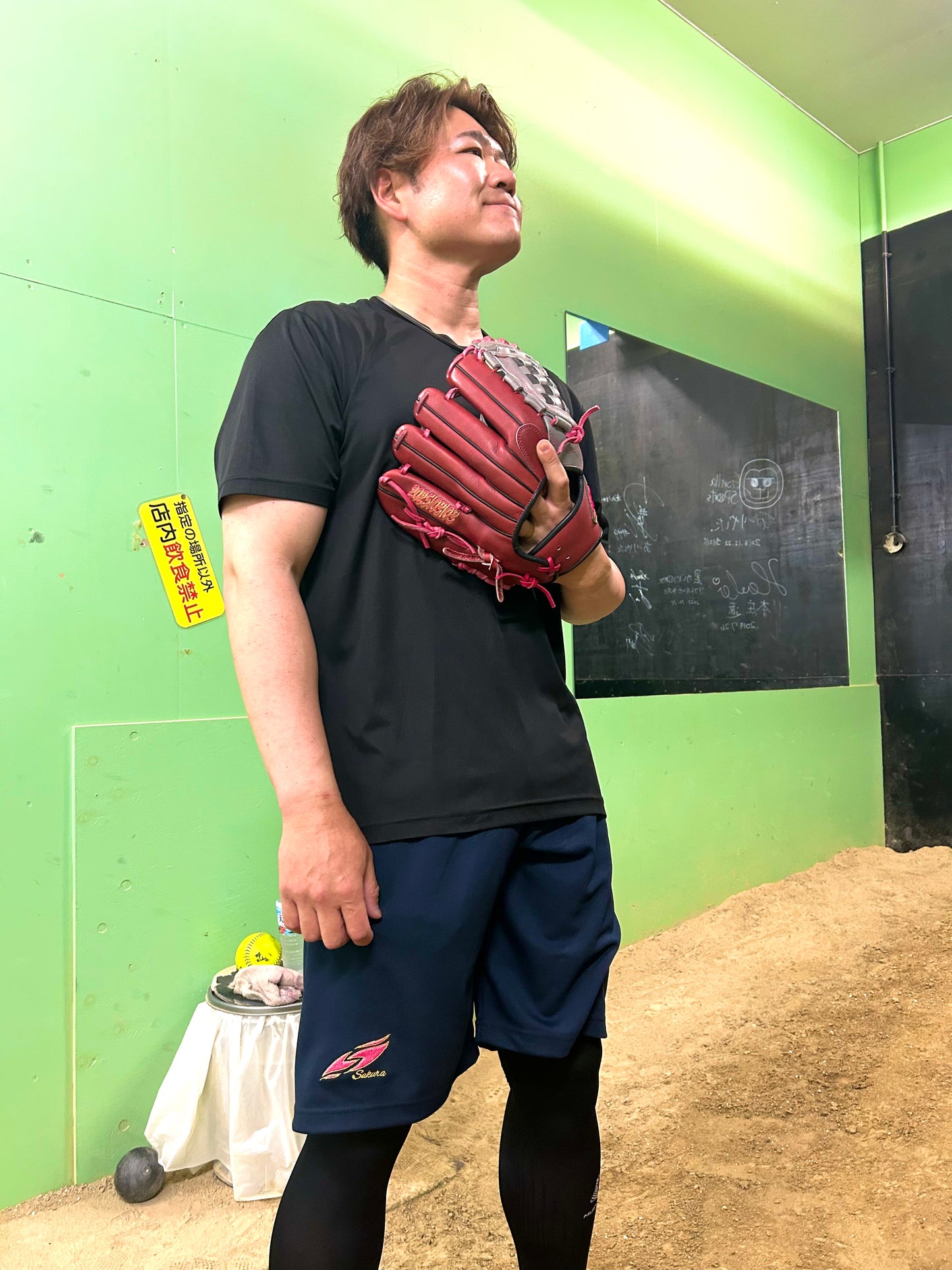 桜ハーフパンツ ネイビー